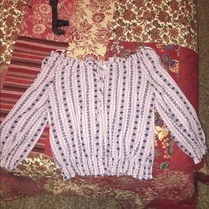 Off the shoulder shirt